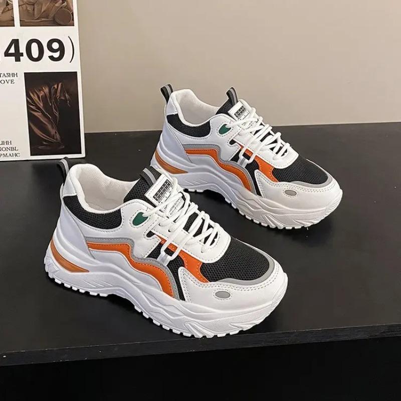 

Модная трендовая спортивная женская обувь 2024 осень новая повседневная спортивная на толстой подошве нескользящая удобная женская обувь Zapatillas De Deporte 40