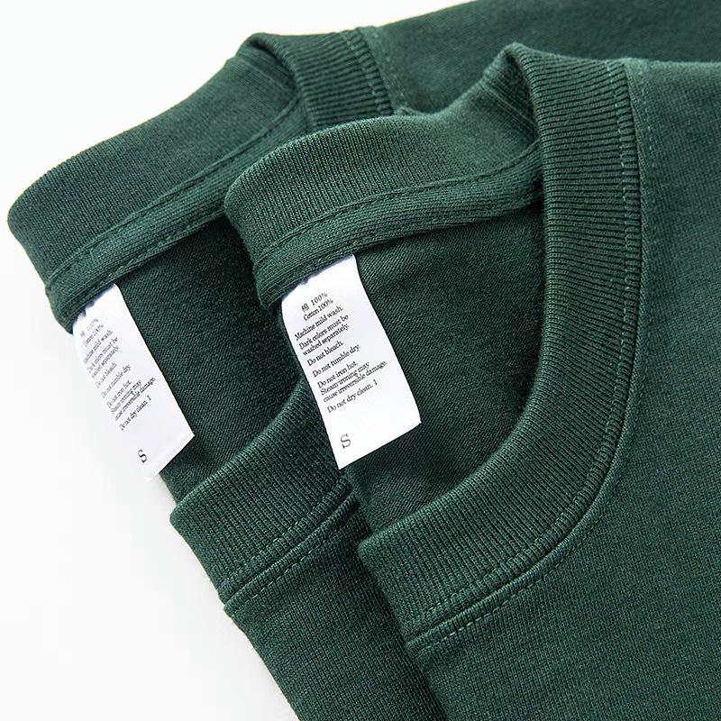 

Футболка мужская плотная однотонная с круглым вырезом 320 г: Непрозрачный, Американский стиль, Свободный крой, Короткий рукав, Летняя одежда XXL (180-200 lbs)