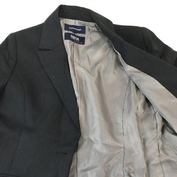 USED/Made in Japan Hampstead 100% Wool Skirt Suit Women’s M Dark Gray