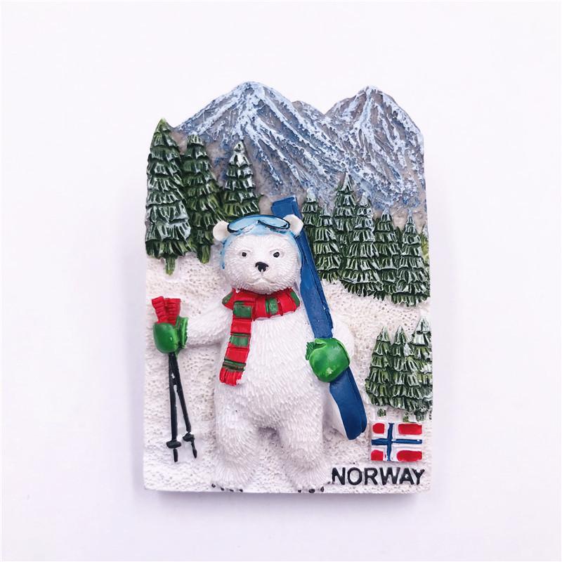 Harz Magnetischer Kühlschrankmagnet - Deutschland, Spanien, Dänemark, USA, Österreich, Kanada, Italien, Australien, Norwegen