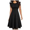 Spring And Summer New Women's Short-Sleeved Slim Print Retro Dress