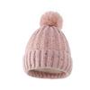 Winter Knitted Beanie Women's Thick Warm Beanie Skull Cap Women's Knitted Letter Hat Beanie Outdoor Riding Suit