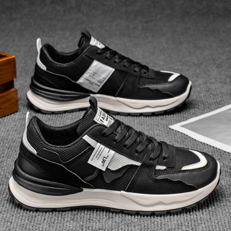 Zomerschoenen voor heren nieuwe heren ademende sportschoenen casual trend veelzijdige mesh hardloopschoenen plateau trendy schoenen