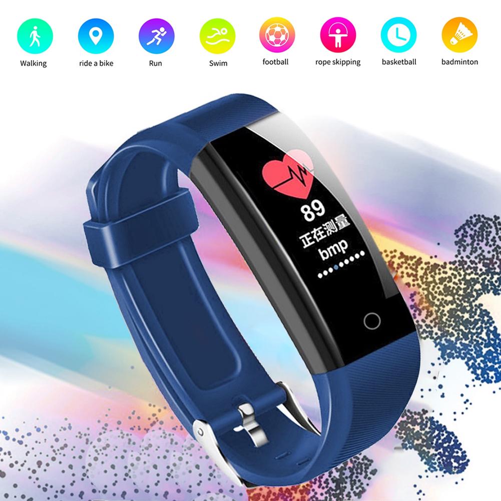 W6 Smart Bracelet Healthy Step Count Sports Watch Multifunction Smart Heart Rate MonitorBlue