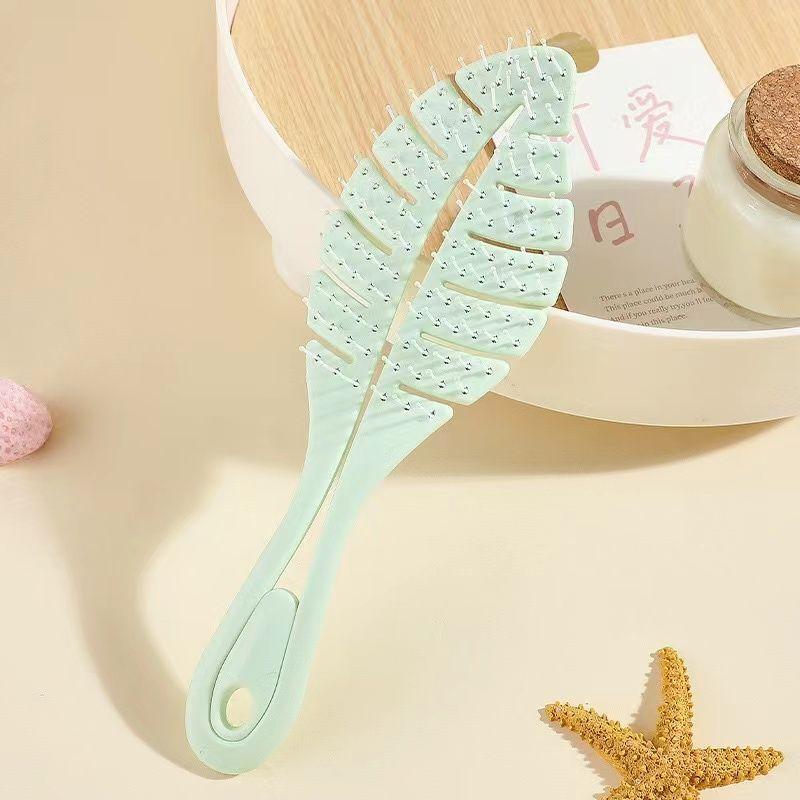 Leaf Comb, Large Curved Comb, Massage Comb