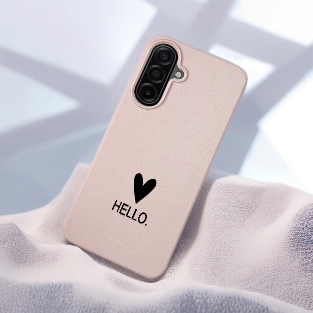 

Black Heart Phone Case For Samsung S23 S24 S25 Ultra FE A17 A26 A36 A56 A05S A06 A07 A15 A16 A34 A35 A53 A54 A55 Case Cover Samsung A53