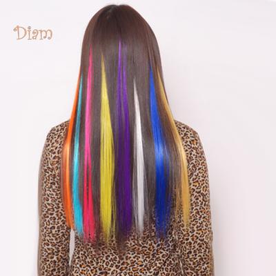NO.PS Synthetic Hair Long Straight Multi Colors Extension Hairpiece Party Wig Cosplay Costume