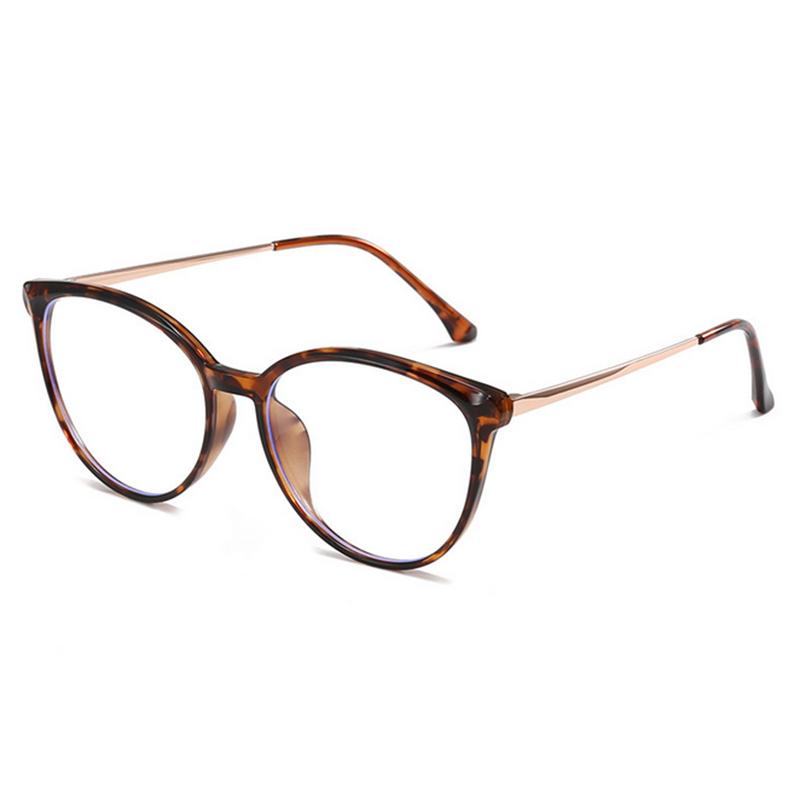 

Artistic Business Semi-Rickity TR90 Frame Glasses Fashionable Cat-eye Style Near-Sighted -0.5 -0.75 -1.0 -1.5 -2.0 To -6.0 0 леопардовый