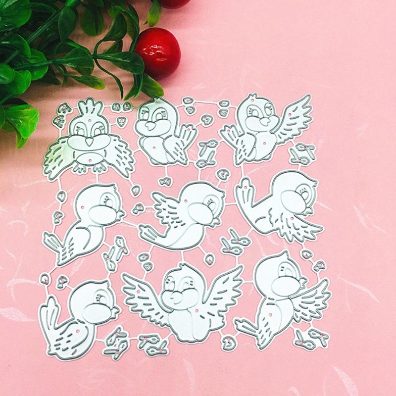 Cute Animal Bird Die Cuts Little Bird Metal Cutting Dies Stencil-for DIY Scrapbooking Photo Paper Embossing Mold-Decor