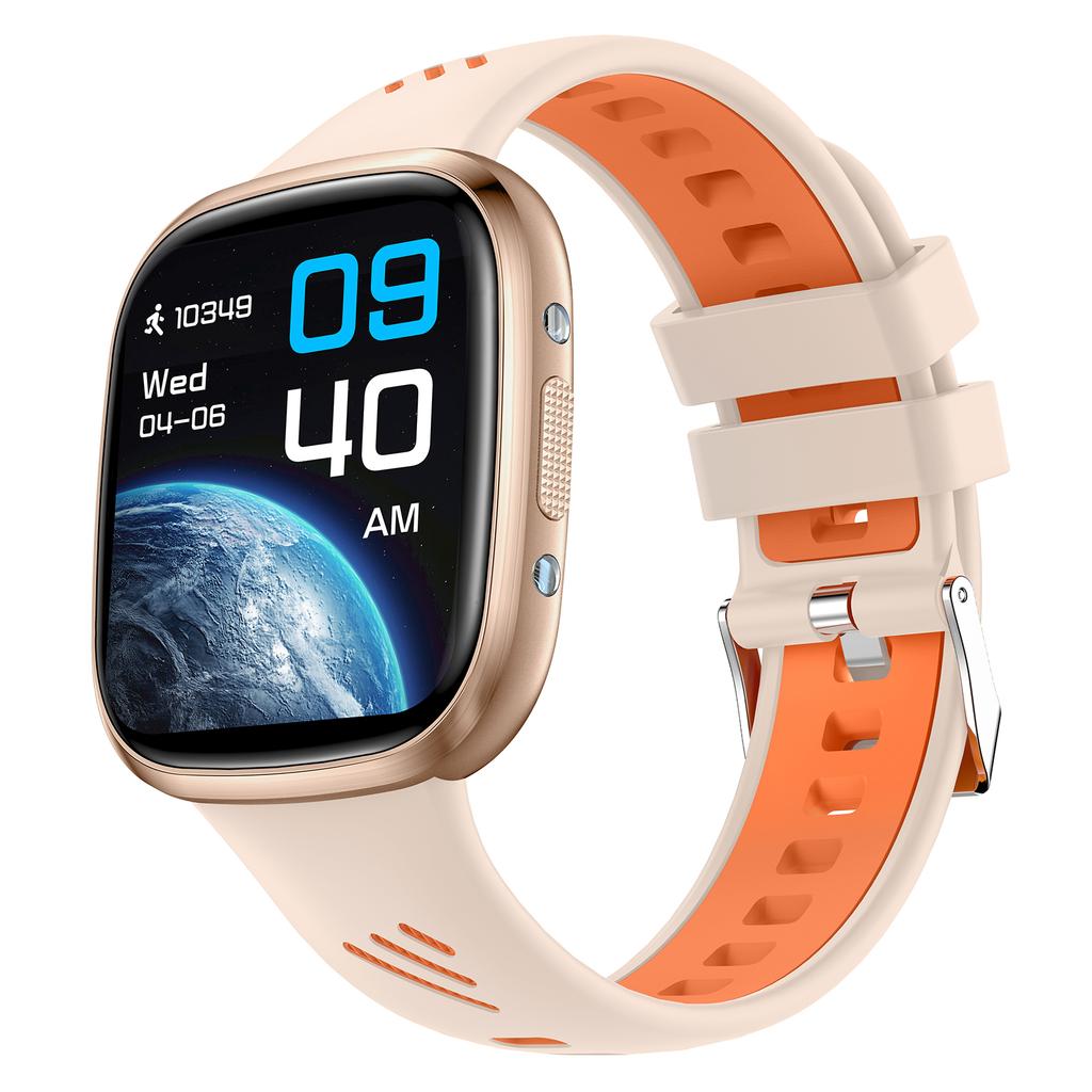 HT31 1.72 Inch IPS Screen Bluetooth-compatible Calling Smart Watch Health Monitor with UV Flashlight