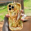 Phone Case: 2D Flat Design Suitable for iPhone 18 17 16 15 14 13 Pro Protective Case, Embossed Giraffe, Perfect Holiday Gift for Christmas and Hallowe