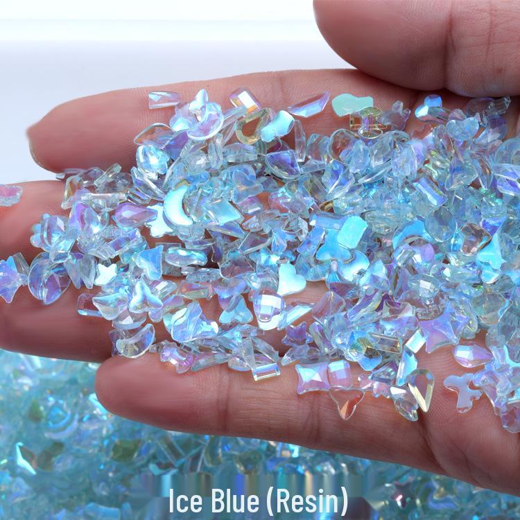 

Аврора Фантом Бриллиантовый Нейл-арт: Лазерный цвет, плоское дно, смешанные неправильные бриллианты, трендовый стиль 2022.