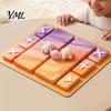 Trading Board for Kids Fidget Mat, Non-Slip Rubber 18" x 16" Portable with Markers Accept Add Reject Toys Game Table Mat