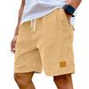 Pantaloncini da uomo in velluto a coste con coulisse - Estivi, Vestibilità ampia, Gamba dritta, Traspiranti, Asciugatura rapida, Casual Sportivi, Cinque pollici