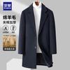Men's Padded Wool Blend Mid-Length Business Coat