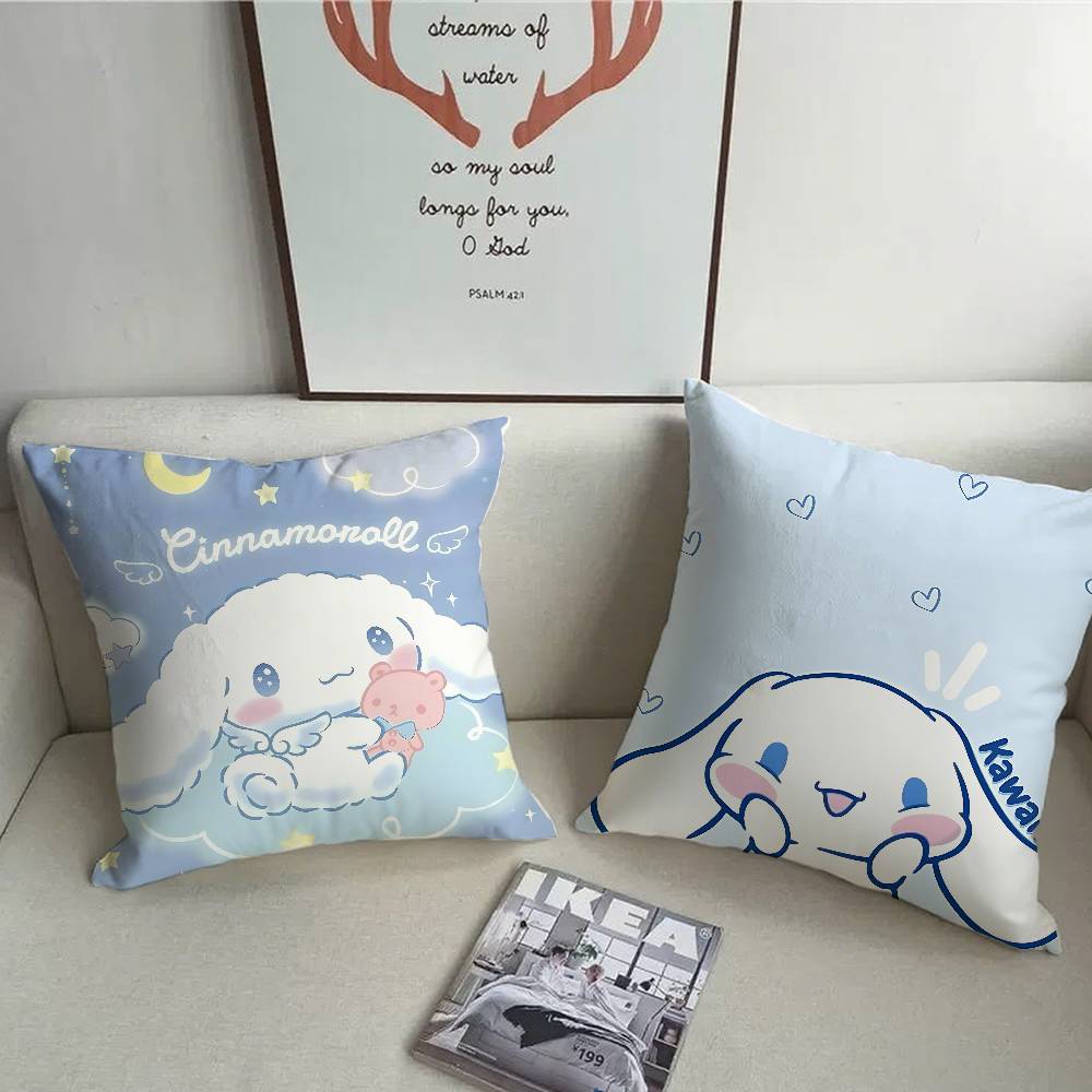 Süßer C-Cinnamoroll Kawaii Kissenbezug Heimdekoration Überwurf für Sofa Bett Auto Zimmer Dekoration Geschenkidee