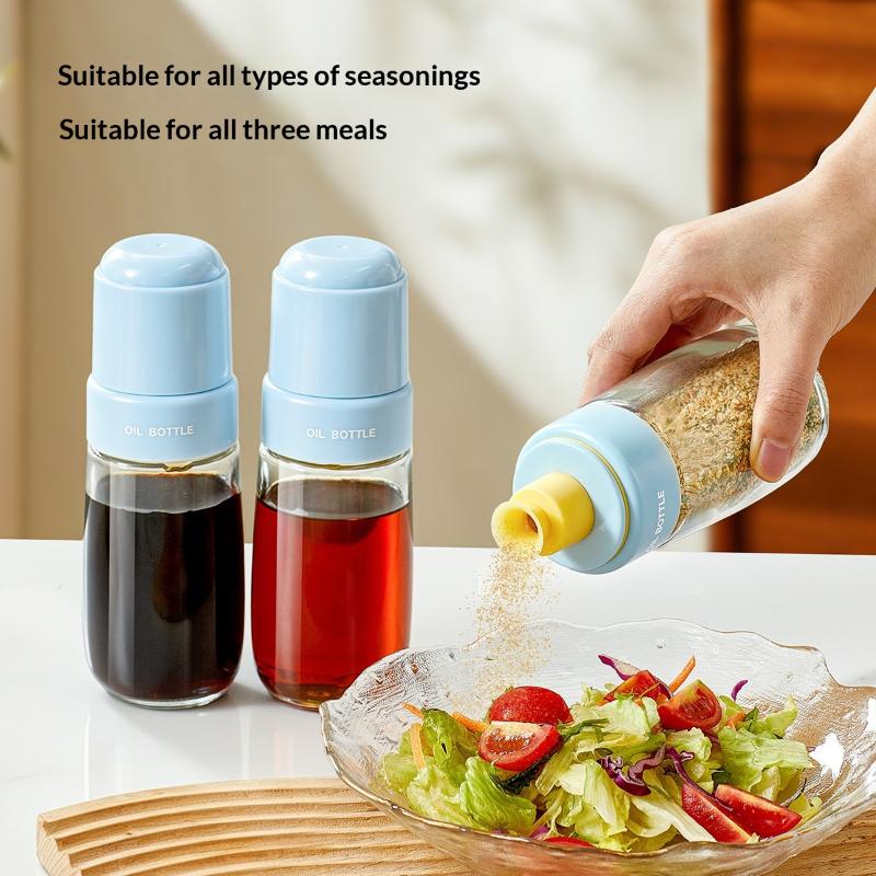 2026 New Household Kitchen Soybean Vinegar Spice Bottle Glass Leakproof Aroma Spice Wine Dedicated Non-Hanging