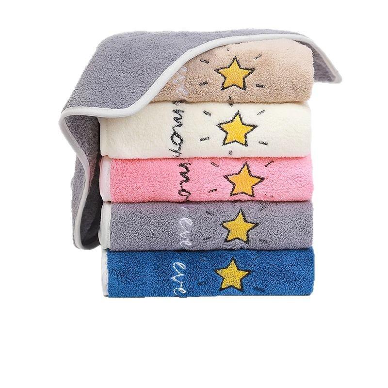 Quick-Dry, Lint-Free Coral Fleece Towel for Bath, Face, and Hair