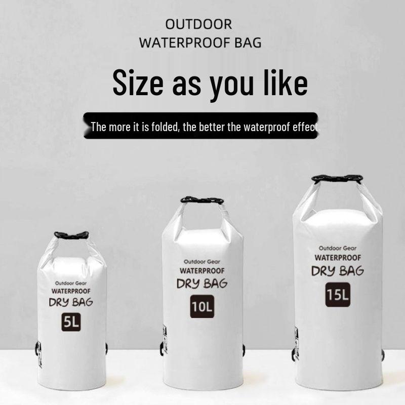 Waterproof Crossbody Bag for Swimming, Trekking, Rafting & Snorkeling - Large Capacity, Convertible Single/Double Shoulder Storage.