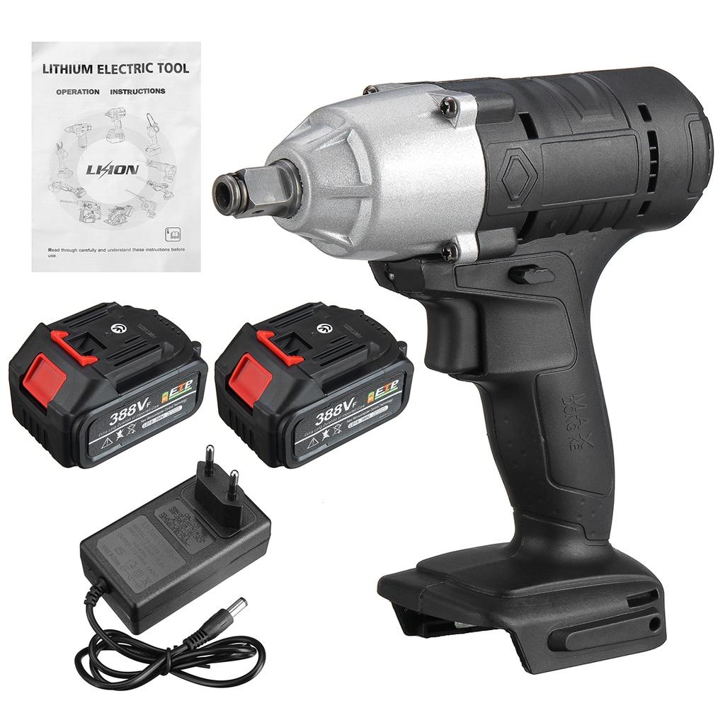 580N.M Akku-Schlagschrauber 388VF Elektro-Schraubenschlüssel Bohrmaschine Werkzeug Pistolen 1/2Zoll' Aufnahme Wiederaufladbar Neu
