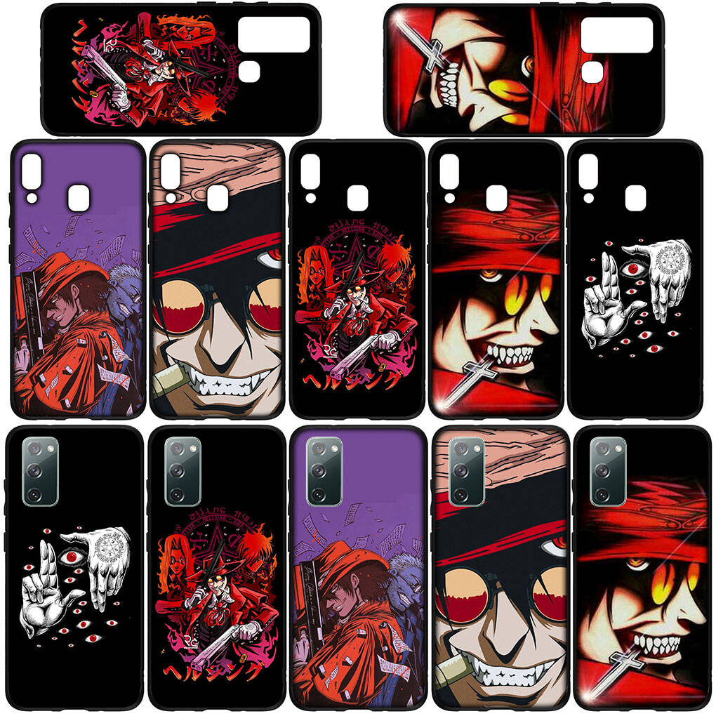 Phone Case for iPhone 17 16 15 Plus XR 16E Huawei P30 P20 Lite Redmi Note 14 12 11 13 Pro Max OPPO A60 A80 A40 A18 A38 Cartoon Hellsing Alucard Cover