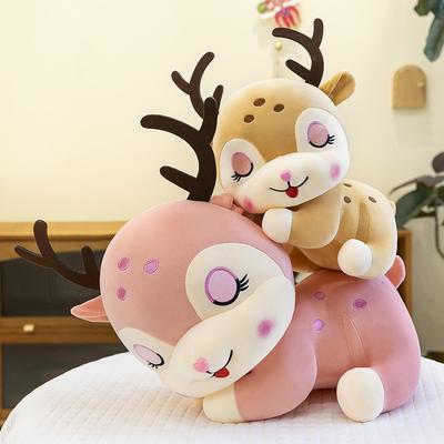 New Sleeping Deer Plush Doll Sika Deer Ragdoll Doll Baby Soothing Pillow Girls Holiday Gift