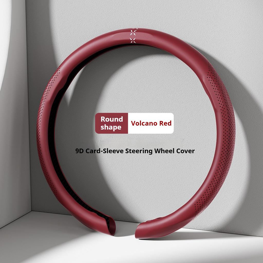 For Chery Exeed TX Nappa Leather Grain Car Steering Wheel Cover Breathable and Anti Slip Accessories Interior Accessories