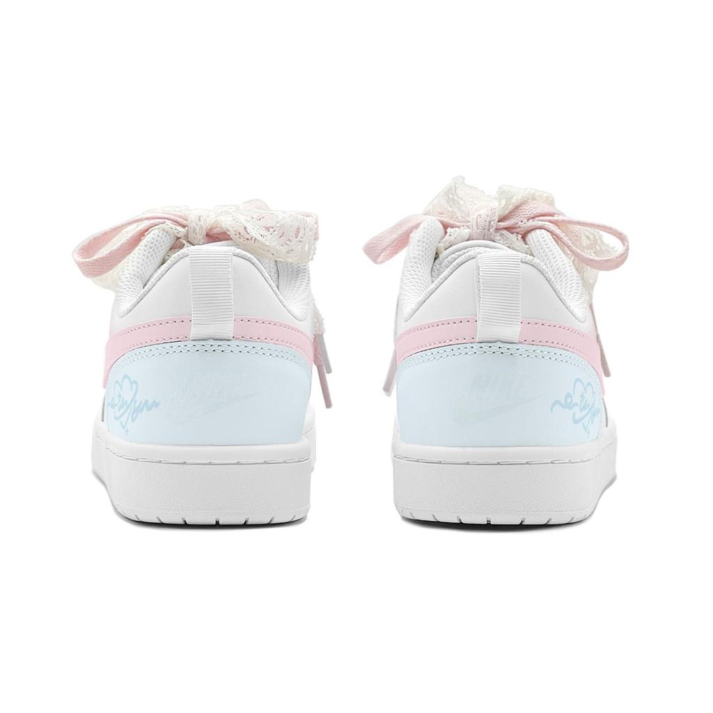Nike Court Borough Couple's, Icing Sugar Sweet Dream, Heart Cloud, Lace Shoelace, Dreamy, Girlish Low top BQ5448-100(TeamS2-S-BOX)