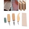 5pcs/set Wood Carving Tools Set Hand Wood Engraving Chisels Knife Spoon Carving Tool Set