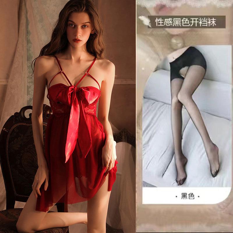 Sexy underwear lace sensual seductive pajamas loungewear sexy steel tray small breasts gather girls sexual fun clothes