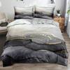 Classic 3D Marble Quilt Cover Set Bedding Sets Comforter Covers Pillowcases 3-Piece Duvet Cover Linens Bed 140x200 Bedspreads