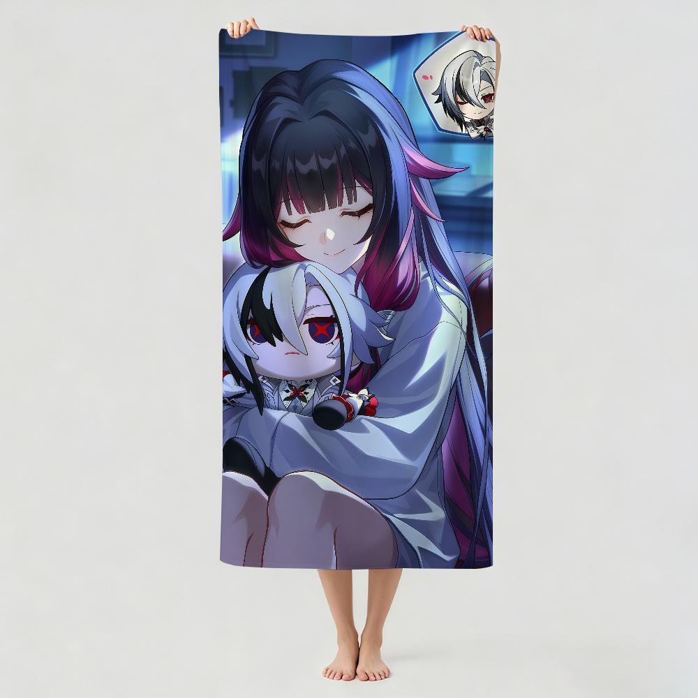 Game Genshin Impact Columbina Towel Drying Bath Towel Applicable To Light Swimming Camping Yoga Beach Out