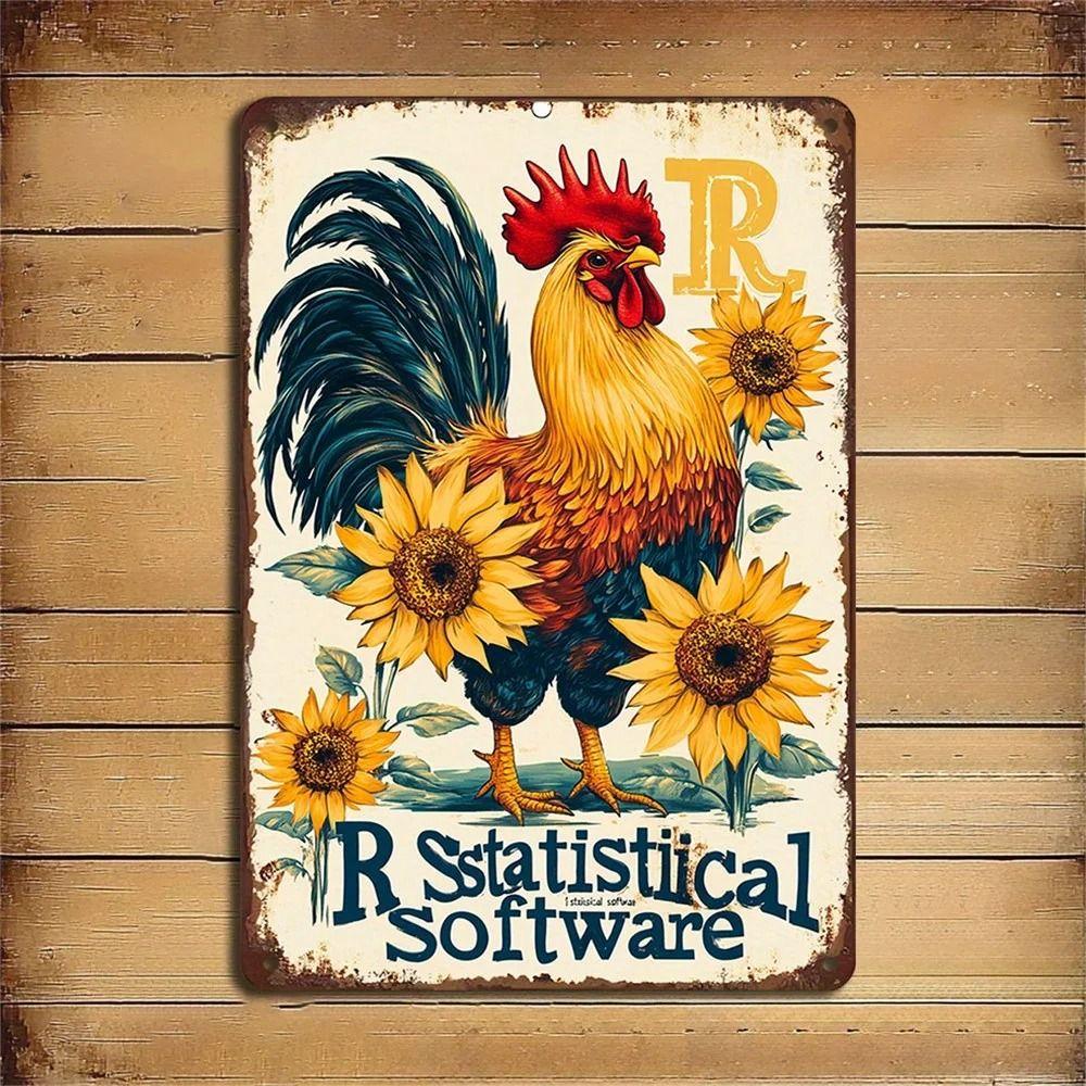 Vintage Metal Sign Live Life In Full Bloom Garden Wall Art Decor 20x30cm