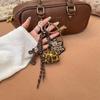 New Maillard Bow Braid Rope Pendant Bag Accessories Earphone Women Bag Key Chain Exquisite Woven Mobile Phone Love Rope Decor
