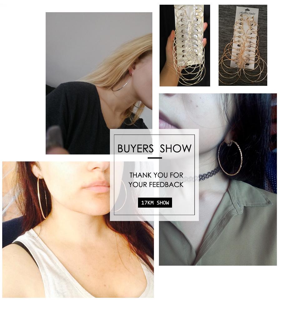 Set de 12 bucăți/set cercei cercei cercei cerc pentru femei Brincos Steampunk cercei rotunzi