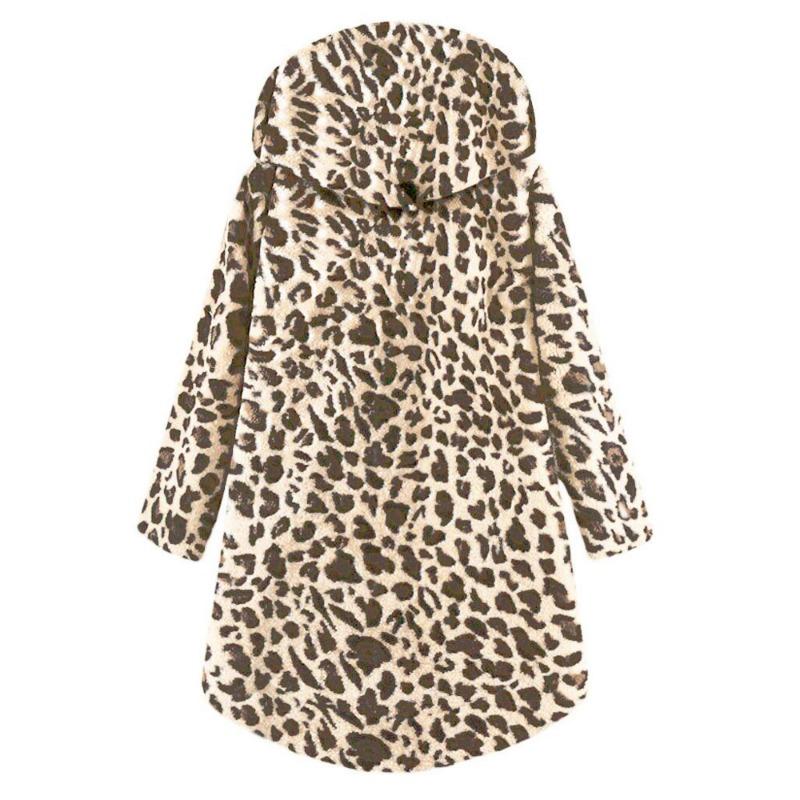 Women S Solid Color Hooded Button Plush Casual Coat