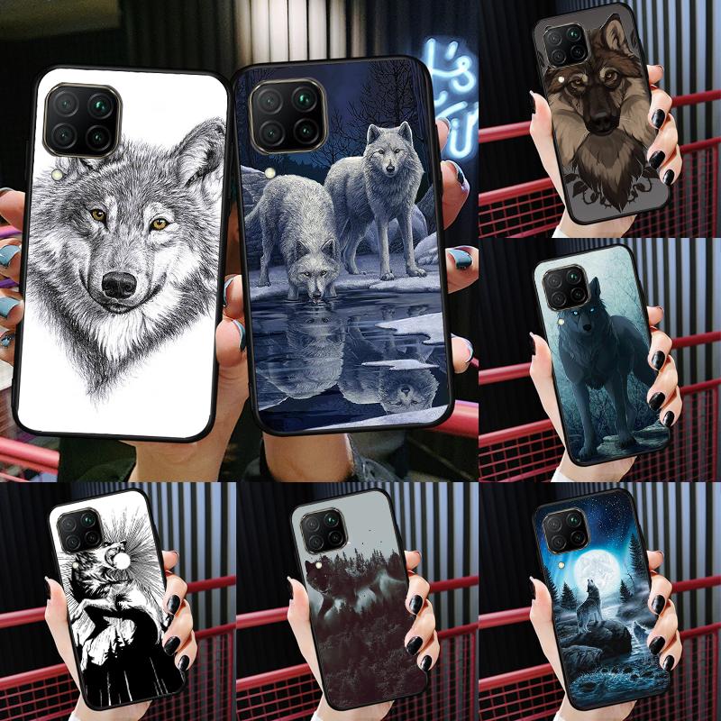 Wolf Art For Huawei Nova Y72 Y90 Y61 Y91 Y60 Y70 12s 12i 11i 8i 9 10 SE P20 P40 Lite P60 P30 Pro Case