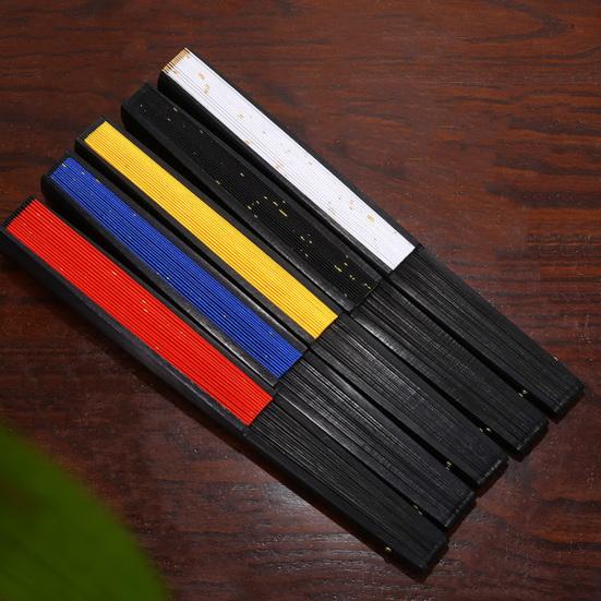 Silk Bamboo Folding Fan DIY Calligraphy Painting Men Women Hand Held Fan Summer Portable Cooling Fan Party