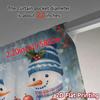 2pcs,Curtains Cute Snowmen Christmas Scene (2) Fashionable Modern Curtains 100% Polyester Curtains Art Deco Festive Ldeal for