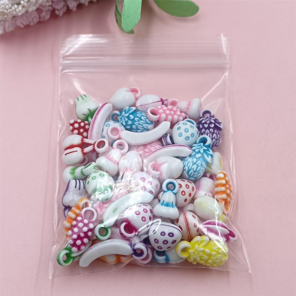 Acrylic Beads Friut Shaped Charms Random Mix 30g/bag DIY Material Children Jewelry Makings Cute Accessories