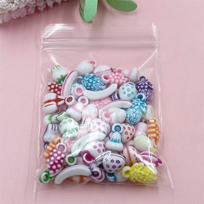 Acrylic Beads Friut Shaped Charms Random Mix 30g/bag DIY Material Children Jewelry Makings Cute  Accessories