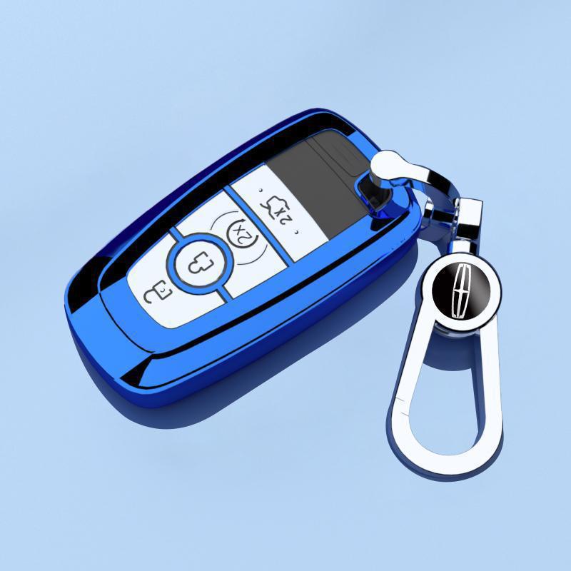 Elegant Black Knight Key Case for Lincoln Aviator 20-22: Premium Protective Hanging Shell Bag