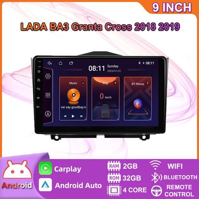 9 Inch Android Carplay For LADA GRANTA Cross 2018-2019 Car Radio Multimedia Video Player GPS Navigation WIFI 2+32GB