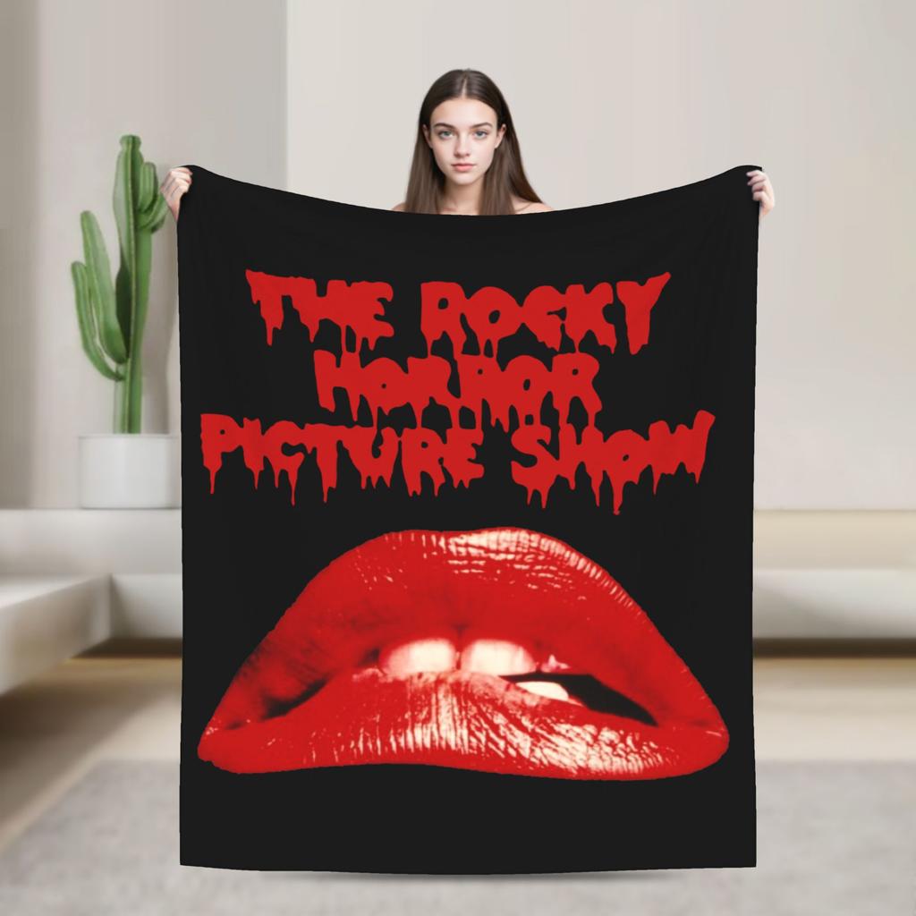 The Rockys Horror Picture Show Blanket Flannel Autumn/Winter Multi-function Thin Throw Blankets for Bedding Couch Rug Piece