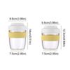 Plastic Yogurt Salad Cup Transparent Lunch Box Multifunctional Oatmeal Cereal Cup  Fitness