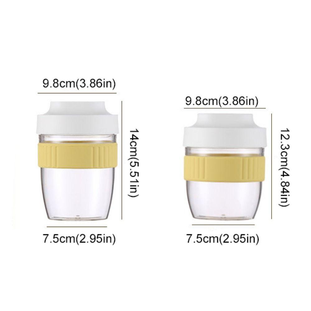 Plastic Yogurt Salad Cup Transparent Lunch Box Multifunctional Oatmeal Cereal Cup  Fitness