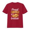 Stolze Schwester Eines Absolventen Jahrgang 2024 Abschlussklasse T-Shirt vintage Gewaschen Streetwear Top Für Den Täglichen Gebrauch Grafik Dehnbar