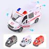 Miniature Educational Inertia Car Fire Truck Ambulance Vehicle Toy Realistic Friction Car Pull Back Vehicle