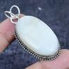 Mother Of Pearl Gemstone 925 Sterling Silver Jewelry Pendant 2.29"