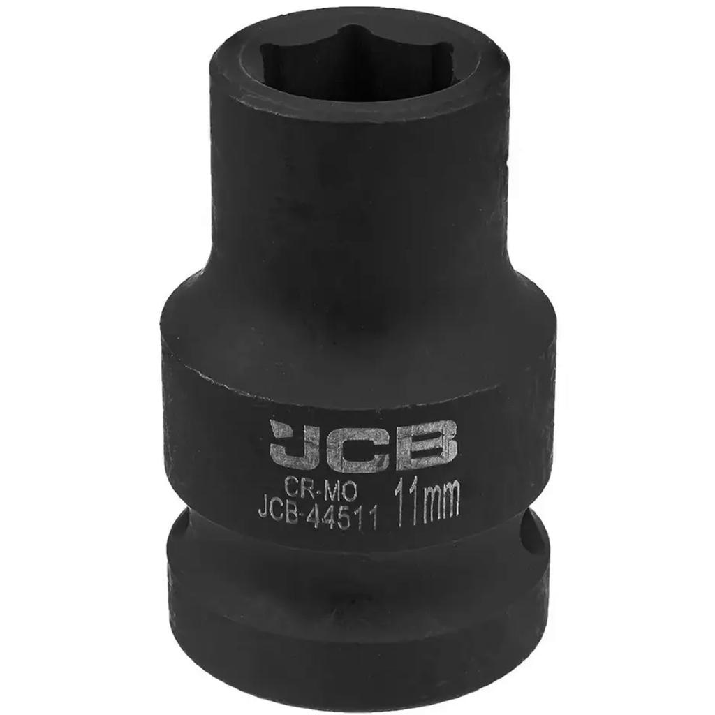 JCB Impact Socket 1/2" 11mm 6-Point Cr-Mo Socket Wrench